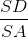 \frac{SD}{SA}