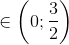 \forall t\in \left ( 0;\frac{3}{2} \right )