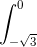 \int_{-\sqrt{3}}^{0}