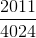 \frac{2011}{4024}
