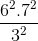 \frac{6^{2}.7^{2}}{3^{2}}