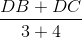 \frac{DB+DC}{3+4}