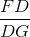 \frac{FD}{DG}