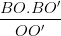 \dpi{100} \frac{BO.BO'}{OO'}
