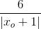 \frac{6}e_\left| e_x_o} + 1} \right|
