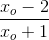 \frace_{x_o} - 2e_{x_o} + 1