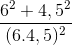 \frac{6^{2}+4,5^{2}}{(6.4,5)^{2}}