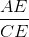 \frac{AE}{CE}