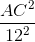 \frac{AC^{2}}{12^{2}}