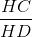 \frac{HC}{HD}