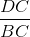 \frac{DC}{BC}