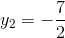 y_{2}=-\frac{7}{2}