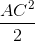 \frac{AC^{2}}{2}