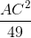 \frac{AC^{2}}{49}