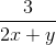 \frac{3}{2x+y}