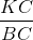 \frac{KC}{BC}