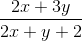 \frac{2x+3y}{2x+y+2}
