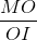\frac{MO}{OI}