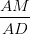 \dpi{100} \frac{AM}{AD}