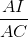 \frac{AI}{AC}