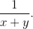 \frac{1}{x+y}.
