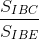 \frac{S_{IBC}}{S_{IBE}}