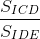 \frac{S_{ICD}}{S_{IDE}}