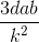 \frac{3dab}{k^{2}}