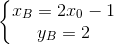 \left\{\begin{matrix} x_{B}=2x_{0}-1\\ y_{B}=2 \end{matrix}\right.