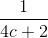 \frac{1}{4c+2}