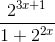 \frac{2^{3x+1}}{1+2^{2x}}