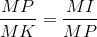 \frac{MP}{MK}=\frac{MI}{MP}