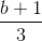 \frac{b+1}{3}