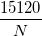 \small \frac{15120}{N}