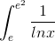 \int_{e}^{e^{2}}\frac{1}{lnx}