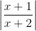 \left | \frac{x+1}{x+2} \right |