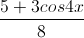 \frac{5+3cos4x}{8}