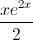 \frac{xe^{2x}}{2}