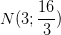 \dpi{100} N(3;\frac{16}{3})