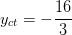 \dpi{100} y_{ct}=-\frac{16}{3}