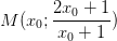 \dpi{100} M(x_{0}; \frac{2x_{0}+1}{x_{0}+1})