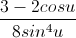 \frac{3-2cosu}{8sin^{4}u}