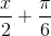 \frac{x}{2}+\frac{\pi}{6}