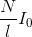 \frac{N}{l}I_{0}
