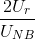 \frac{2U_{r}}{U_{NB}}