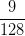 \dpi{100} \frac{9}{128}