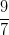 \dpi{100} \frac{9}{7}