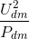 \frac{U_{dm}^{2}}{P_{dm}}