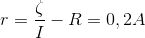 r=\frac{\zeta }{I}-R=0,2A