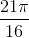 \frac{21\pi }{16}